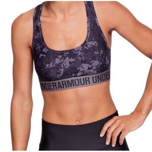 Purple camo cross back non padded sports bra never worn